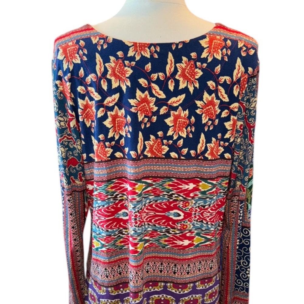 Johnny Was Jules Patchwork Print Long Sleeve - image 4